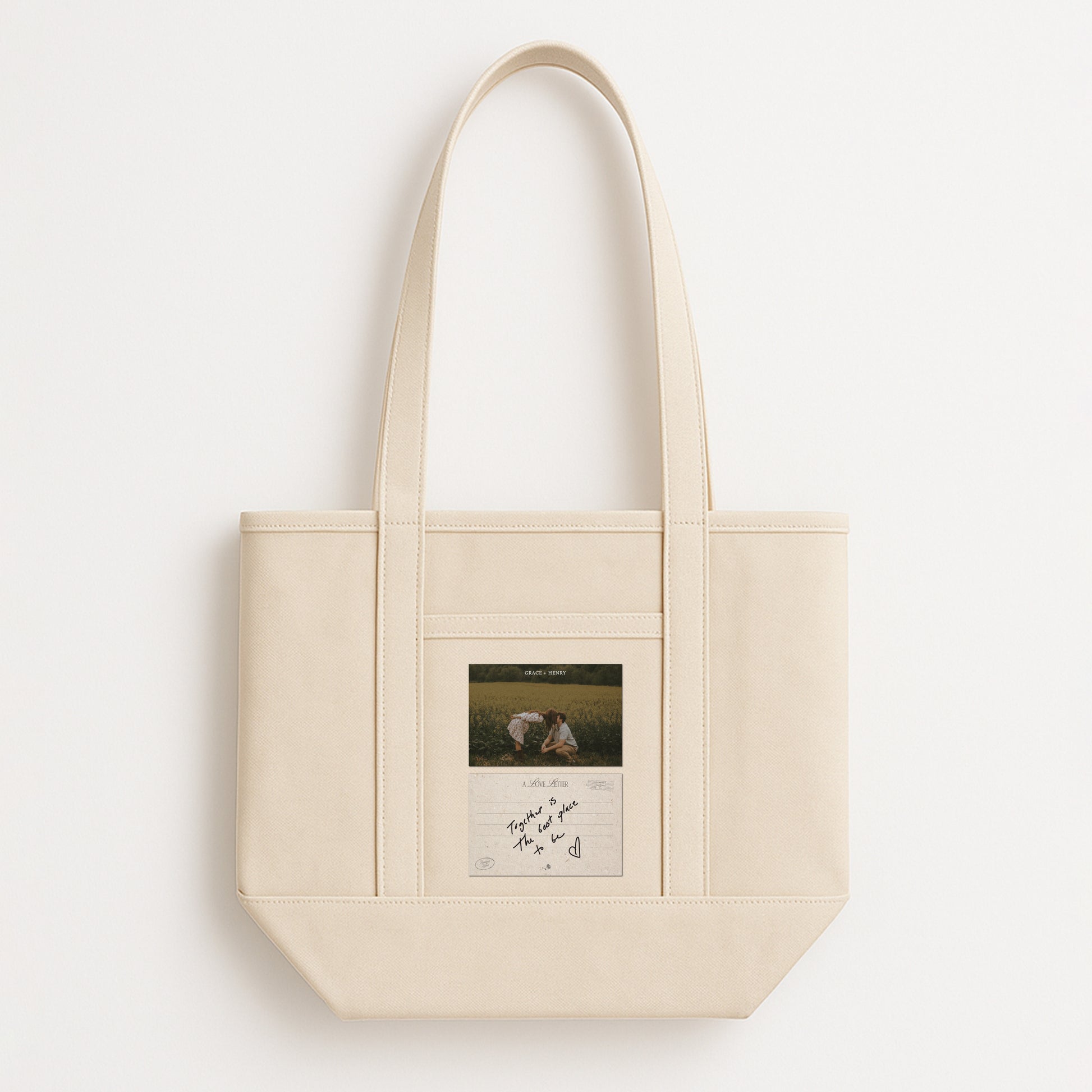 Whispered Postcard- Boat Tote